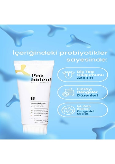 Probident Aktif Probiyotikli Akgünlük Özüt İlaveli Diş Macunu 3 x 75 ML