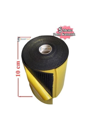 Araç Oto Ses Isı Yalıtım 10cmx5metre 9mm Yapışkanlı Kauçuk