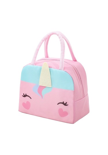 Pratik Ve Şık Yalıtımlı Öğle Yemeği Çantası, Taşınabilir Bento Kutusu, Okul Ve İş İçin Ideal Pembe