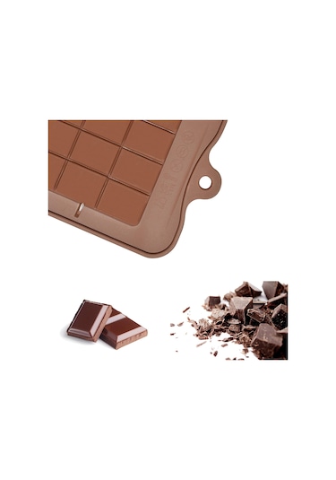Şekerleme, Dondurma Ve Pişirme İçin 4'lü Yapışmaz Silikon Çikolata Kalıbı Diğer