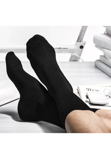 Erkek Çorapları, 10 Çift Set 418240904 Siyah