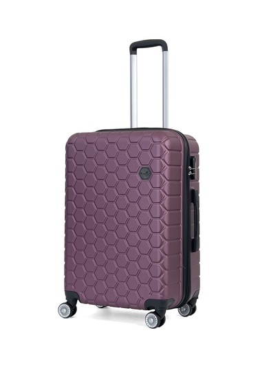 Reymond Luggage Altıgen Abs Seyahat Valizi, Orta Boy Mor