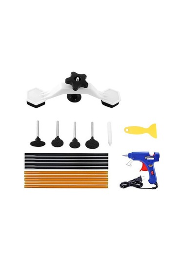 Teltree Otomobil Gövde Çukur Tamiri Seti - Çekme Aleti, Isıtıcı Ve Kauçuk Çubukları İle Dıy Tamir Gereçleri Avrupa Standartı