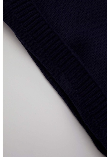 DeFacto Erkek Bebek Lacivert Baskılı Triko Kazak C8867A524WNNV256 Lacivert