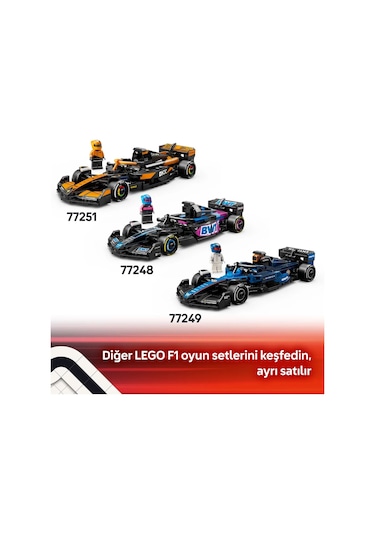 LEGO® Speed Champions Mercedes-AMG F1® W15 Yarış Arabası 77244 - Oyuncak Model Yapım Seti (267P)