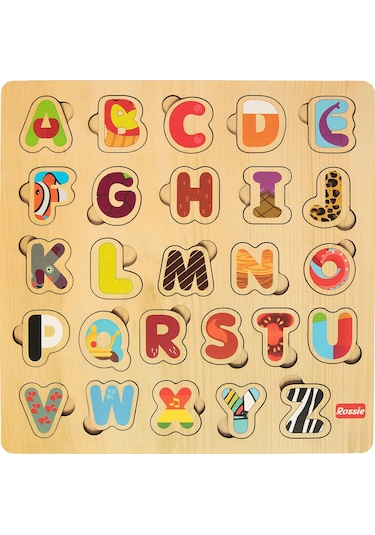 Rossie Ahşap Ingilizce Alfabe Eğitici Yapboz