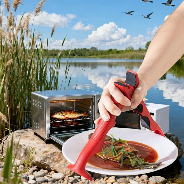 Willowhaven Beyaz 3ü1 Açılmaz Tutacak Kaymaz Çift Başlı Sıcak Tencere Ve Kase Kıskaç Beyaz