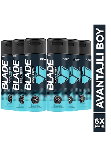 Blade Cool Fresh Erkek Sprey Deodorant 6 x 200 ML