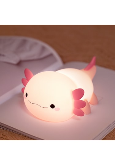 Xinxin Altıgen Dinozor Gece Lambası Açık Pembe