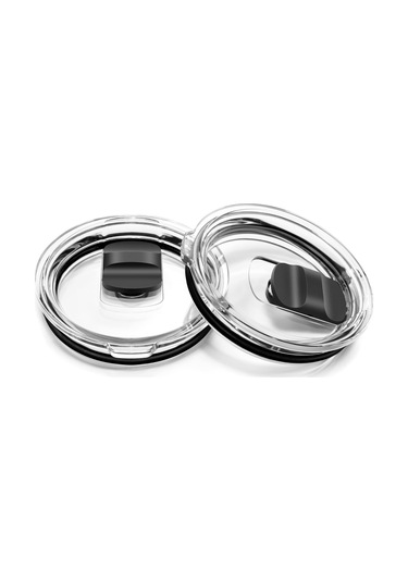 Geeroyoo 2 Adet Manyetik Kaydırmalı Kapağı, Sızıntısız Seyahat Kupa Kapağı, 14oz Kupa Ve 35oz Pipetli Bardaklar İçin Uyumlu, Bpa-sız Değiştirme Kapağı Siyah