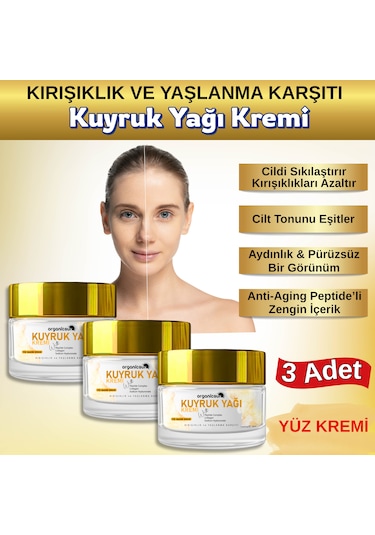 Organicsun Kuyruk Yağı Kremi 3'lü Set