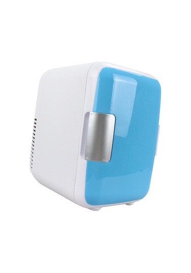 Suntek Mini Kişisel Buzdolabı Kompakt 12v Ofis Ev Kabin Mavi