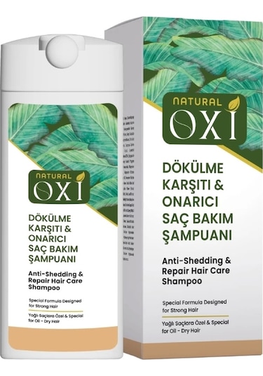 Oxi Natural Dökülme Karşıtı Yağlı Saç Şampuanı 300 Ml. Normal