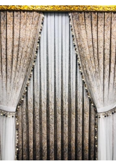 Tül Perde Forest Brillant Pırıltı Grek Renk Geçişli Yakma Tül Çok Renkli