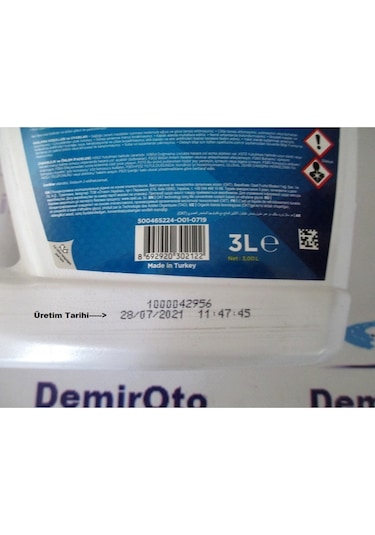 55175961 Opet Extended Life Antifriz Kirmizi (3L) Opet 299525875