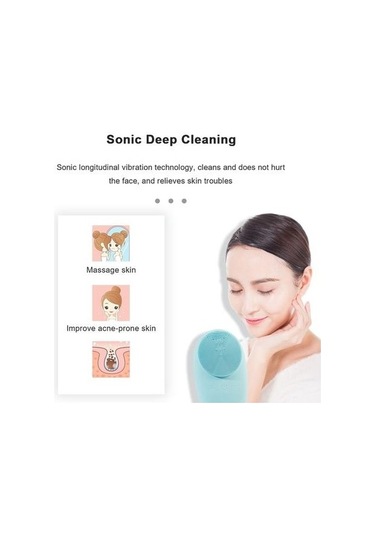 Elektrikli Yüz Temizleme Fırçası Yüz Cilt Bakım Araçları Ipx7 Su Geçirmez Silikon Temizleyici Yüz Masaj Ultrasonik Temizleme Elektrikli Yüz Temizleme Cihazları Y6dg66 Mavi