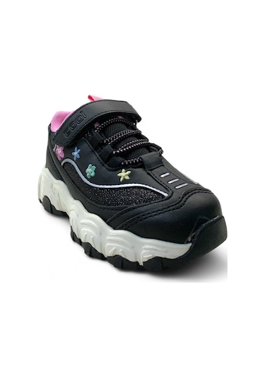 Cool Bella Kız Çocuk Okul Öncesi Rahat Sneaker Siyah