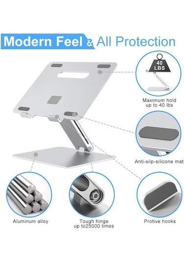 Bn34 Laptop Tablet Bilgisayar Standı Ayarlanabilir Metal Kasa Mac