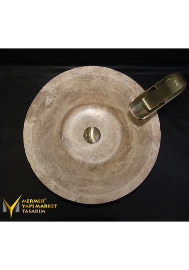 Noche Traverten V Model Çanak Lavabo