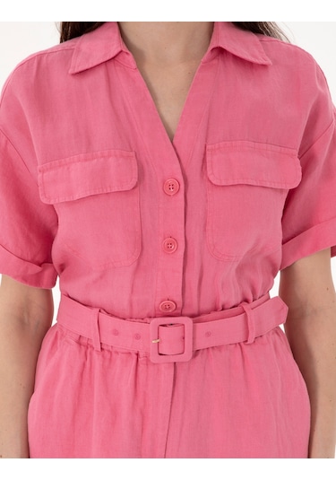 Pierre Cardin Kadın Pembe Tulum Dokuma 50301204-vr041 Pembe