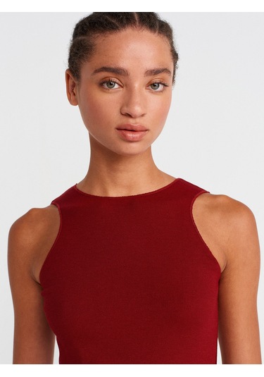 Dilvin 21129 Kolsuz Top-açık Bordo Açık Bordo