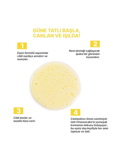 Nemlendirici Ve Besleyici Limon Cheesecake Duş Jeli 400 Ml