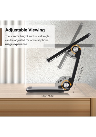 Hallow-akıllı Telefonlar Tabletler İçin Açı Yüksekliği Ayarlanabilir D12400s