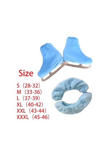 Suntek Buz Pateni Bıçak Kapakları Artistik Patinaj Bot L Mavi