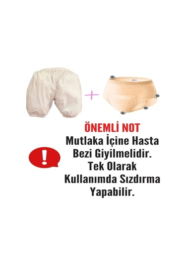 Ozclife Yeni Nesil Yıkanabilir Paçalı Hasta Külotu S