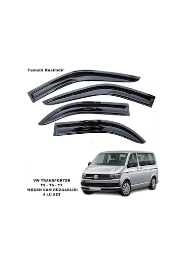 Transporter T6 Mügen Cam Rüzgarlığı  2010-2018 Arası 4 Lü SET