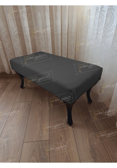 Ayak Ucu Kapı Önü Antre Düz Bench Puf Orta Sehpa Siyah Ayak 100 45 Mor