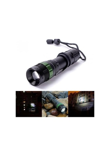 Himarry Zoomlu Oto Pc Şarjlı El Feneri Kamp Lamba Siyah