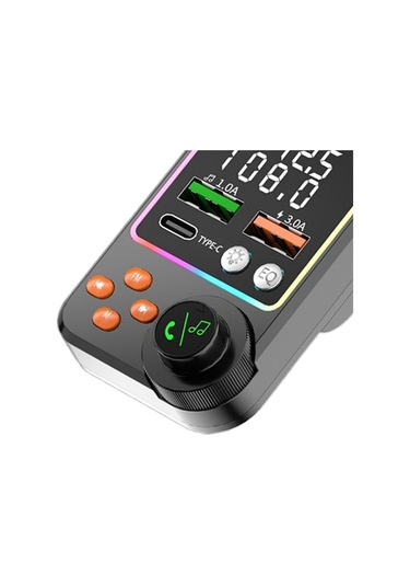 Homyl Araba Bluetooth Için Fm Verici Kullanımı Kolay 11x7x5cm