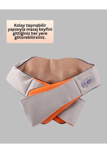 Ovmalı Isıtmalı Masaj Aleti Bel Boyun Omuz İçin Profesyonel Masaj Keyfi Çok Renkli