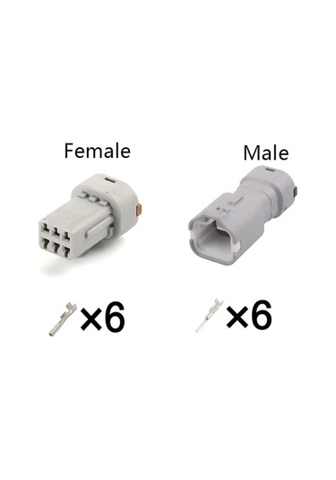 Otomotiv Konektörleri 6 Pin Otomotiv Kablolama Elektrik Soket Kablosu Kablo Demeti Erkek Kadın Konnektör Soketi Mg6141304