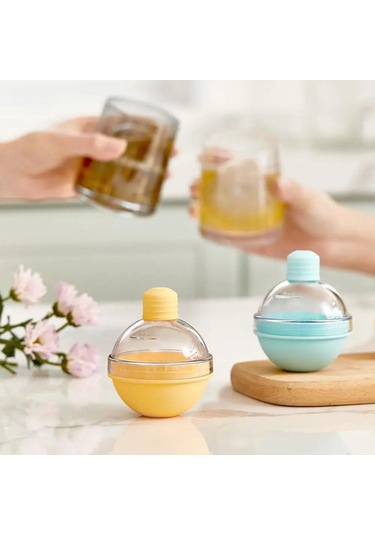 Hunili Altı Silikon Kolay Çıkabilen Büyük Boy Küre Buzluk 5224 Çok Renkli