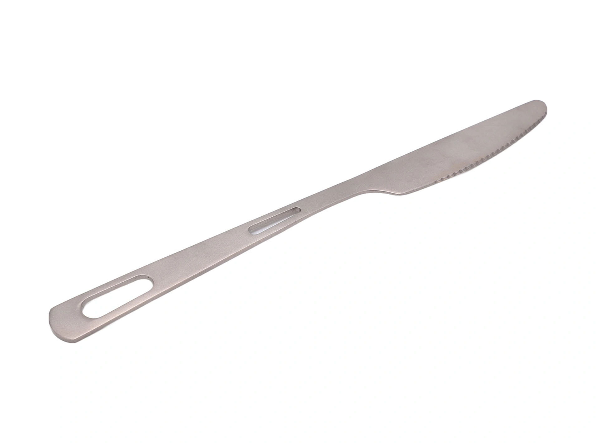 Vkemall Titanium Camping Cutlery Set: Lightweight, Corrosion-resistant Knife With Sandblasted Grip For Outdoor Picnic, Hiking & Home Use Bubble Bag Packing On Request Diğer