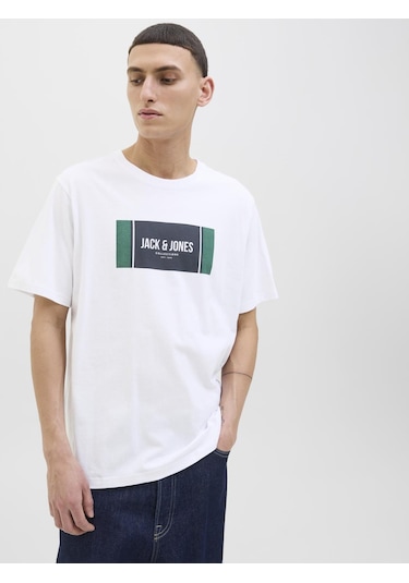 Erkek Gögüs Logo Baskili Tisört - Hayato - 12278508 WHITE