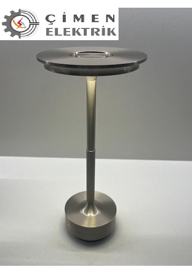 Cata Ct 8438 Toronto Krom Kasa 3 Renkli Dokunmatik Şarjlı Masa Lambası