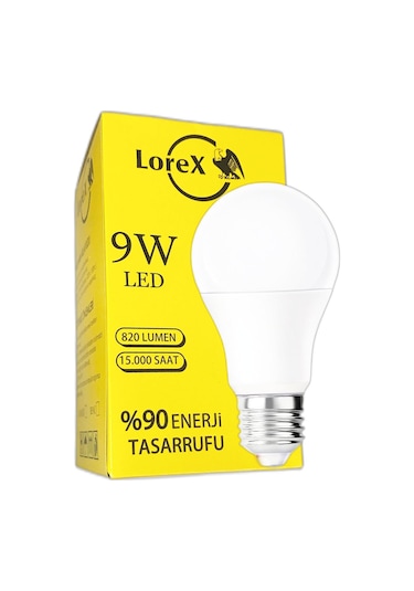 Lorex 9w Beyaz Işık Led Ampul