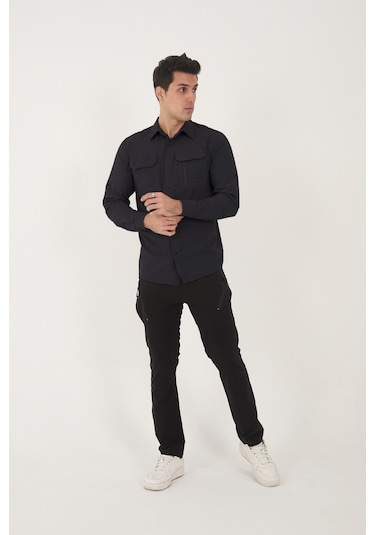 Camp Scoutland Camp376 Outdoor Tactical Rahat Ve Kullanışlı Su İticili Erkek Taktik Gömlek Antrasit Antrasit