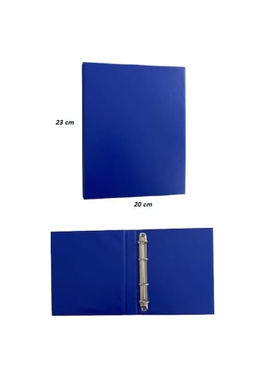 Önder A5 Plastik Talebe Klasörü İç Cepli 3 Mm 4 Halkalı Lacivert