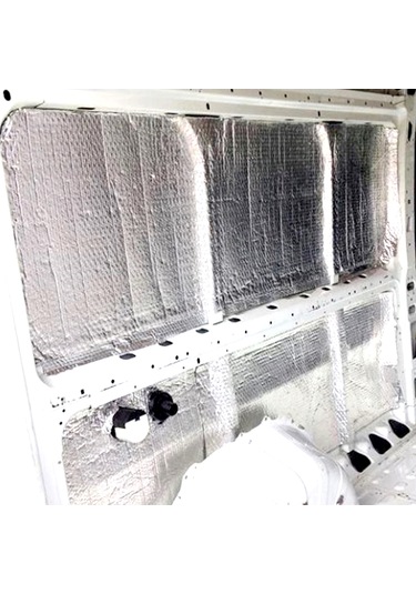 10 Adet 60x30cm Folyolu Oto Ses Isı Yalıtım Pedi 9mm Yapışkanlı