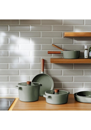 Neoflam Fika Alüminyum Döküm Wok Tava Gri 26 x 7 CM