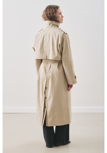 Zurıch Oversıze Trençkot Kum Kum