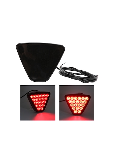 Reedark 12v 20 Led Kırmızı Araç Arka Feneri - Fren Durma Geri Vazgeçme Uyarı Lambası - Motosiklet Atv Kamyon Suv Evrensel Plastik Montajlı