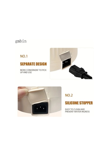 Fochsia Beyaz 1.6l Mini Pirinç Pişirici, 12 Saat Zaman Ayarlı Portatif Tencer