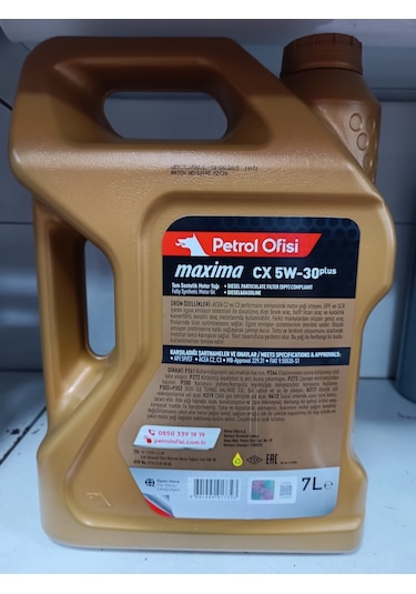 Petrol Ofisi Maxima CX 5W-30 Partiküllü Motor Yağı 7 L