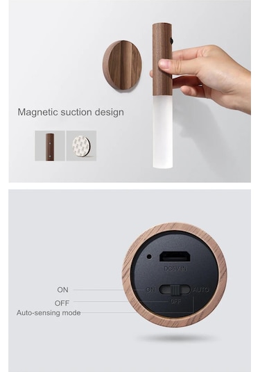 Cata Ct-5250 Kumru Şarjlı Led Duvar Aplik Günışığı Kahverengi