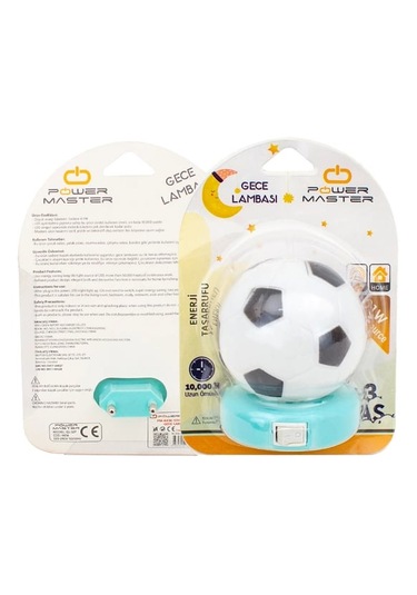 Powermaster Pm-4451 Siyah - Beyaz Taraftar Gece Lambası Beyaz - Siyah